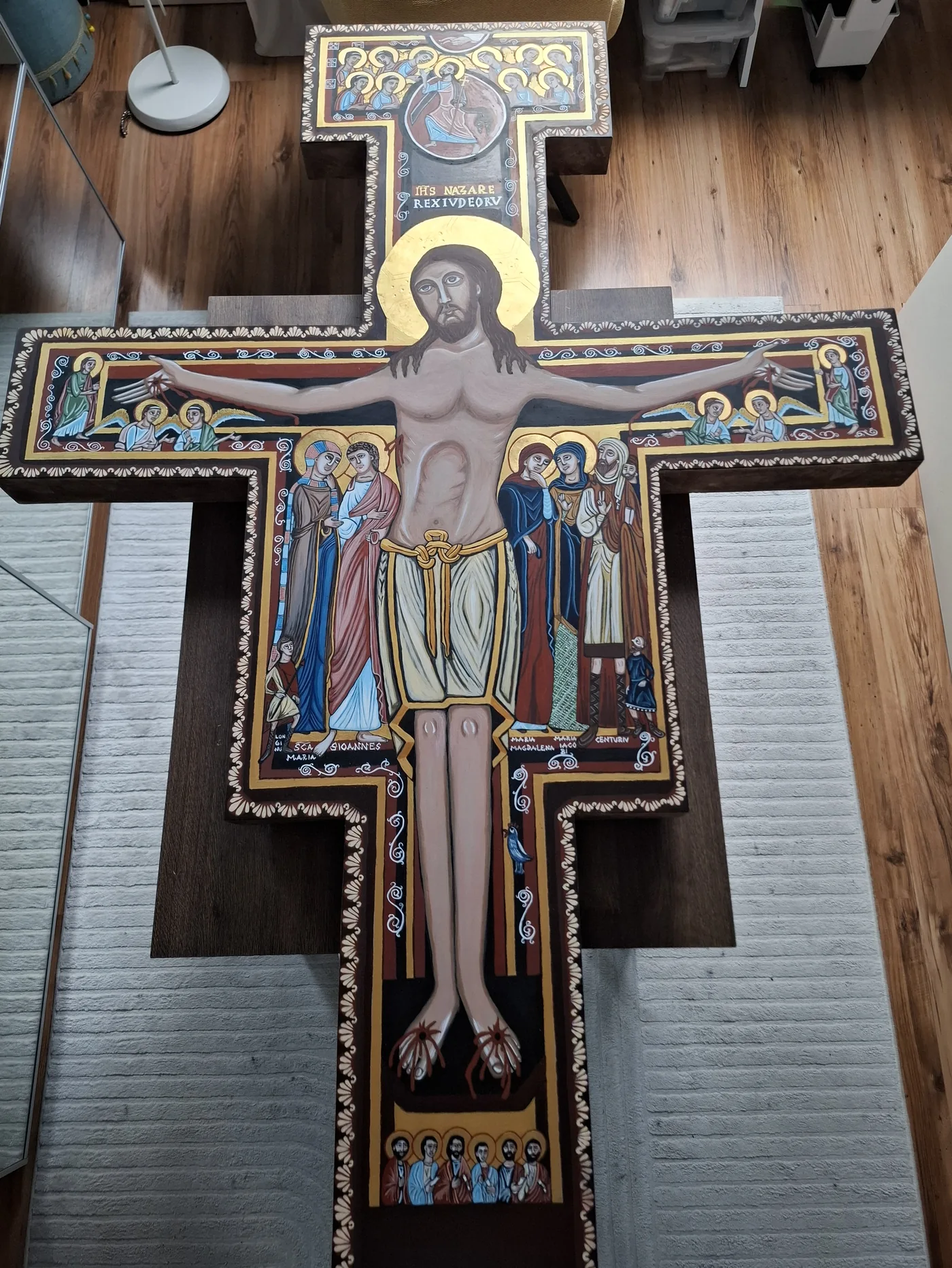 Krzyż San Damiano, realizacja ikonopisarska